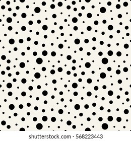 abstract geometric black and white vector dots pattern