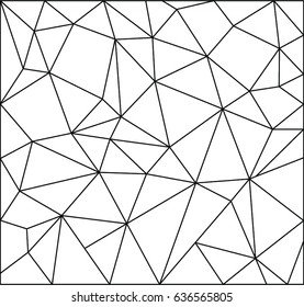 Abstract geometric black and white of vector design