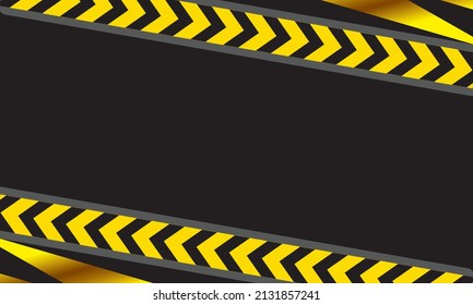 Abstract geometric black yellow arrow with blank space design modern futuristic background vector illustration.
