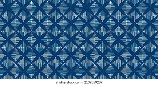 Abstract geometric block and squares pattern. Seamless mosaic and tile. Vector illustration