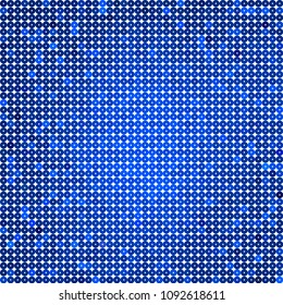 Abstract geometric blue background. 
Blue circles or dots on white space. Random color. Shades of blue. Digital style.