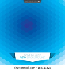 Abstract geometric blue background for design