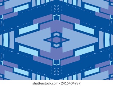 abstraktes geometrisches blaues Hintergrunddesign