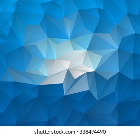 Abstract geometric blue background for design.Vector illustration