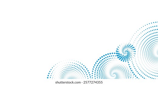 Abstract geometric blue background frame. Vector texture of chaotic hexagons, particles, fragments. A group of cells, an information grid. Banner for