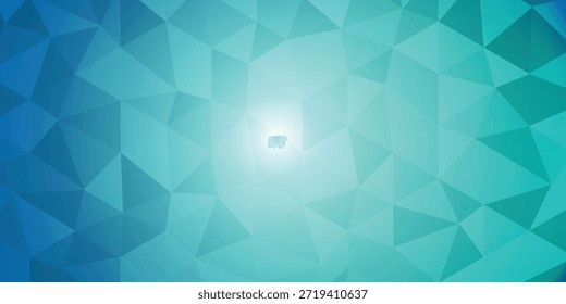 Fondo azul geométrico Abstractas con el resplandor del centro ligero para los proyectos modernos de la tecnología y del diseño