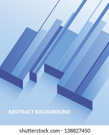 Abstract geometric blue background with lines