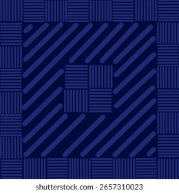 Abstract geometric blue background with squares, ideal for business, technology, or futuristic city design concepts