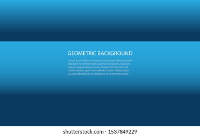 Abstract geometric blue background template with space for text for your design, presentation, slide show. vector illustration 