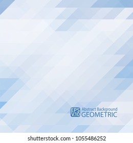 Abstract geometric blue background of triangles. Vector. For printing, Internet, packaging, design