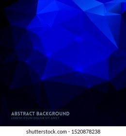 Abstract geometric blue background. Vector illustration