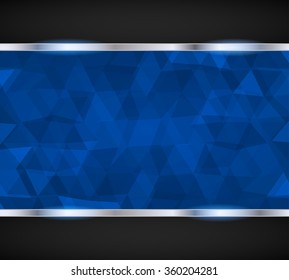 abstract geometric blue background. vector illustration