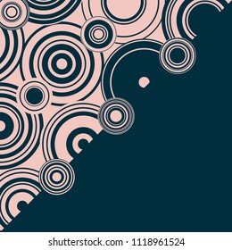 Abstract  geometric blue background wich circle. Use for modern design, cover, template, decorated, brochure, flyer.