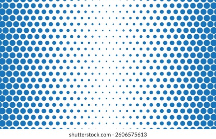 abstract geometric blue big to small dot pattern can be used background, banner, poster.