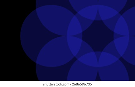 Abstract geometric blue and black gradient background design with modern futuristic style
