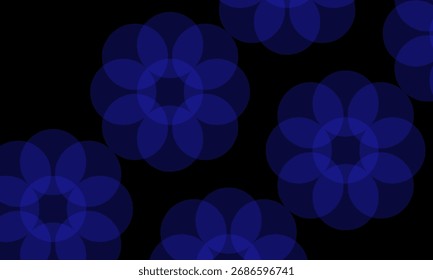 Diseño geométrico Abstractas del fondo del gradiente azul y negro con estilo futurista moderno