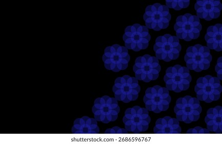 Diseño geométrico Abstractas del fondo del gradiente azul y negro con estilo futurista moderno