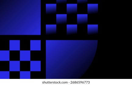 Diseño geométrico Abstractas del fondo del gradiente azul y negro con estilo futurista moderno