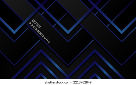 Resumen Fondo geométrico azul y negro moderno