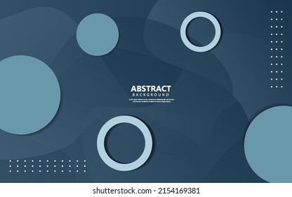 Abstract geometric blue circle shape background