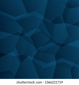 Abstract geometric blue color background, vector illustration