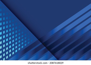 Resumen del fondo de color azul geométrico con un diseño moderno. Ilustración vectorial.
