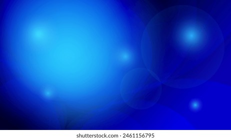 Abstract geometric blue color background with round shape. Vector illustration.