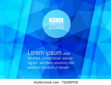 Abstract geometric blue color technology modern futuristic background, vector illustration