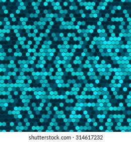 Abstract Geometric Blue Comb Background
