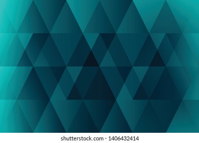 Abstract geometric blue cyan color background, vector illustration