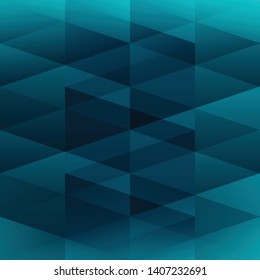 Abstract geometric blue cyan color background, vector illustration