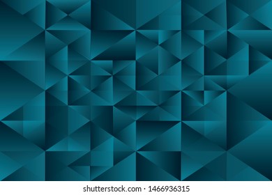 Abstract geometric blue cyan color background, vector illustration