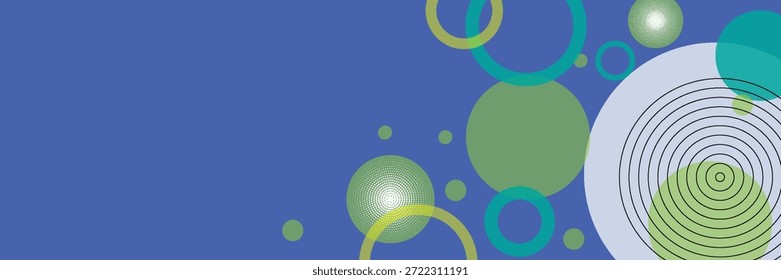 Abstract geometric blue and dark navy color background with circle shape. Vector, illustration Modern blue abstract background, the look of stainless steel, circular lines on a blue background