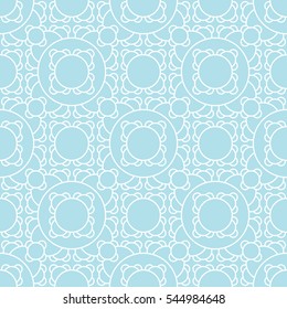 Abstract geometric blue deco art ornament pattern background 