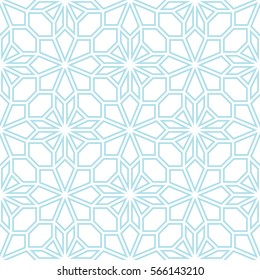 Abstract geometric blue deco art pillow mosaic pattern