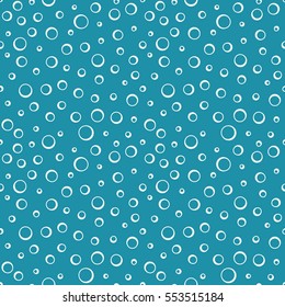 abstract geometric blue deco vector bubbles pattern