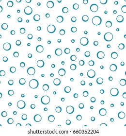 abstract geometric blue deco vector bubbles pattern