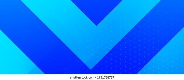 Abstract geometric blue decorative modern banner design background vector