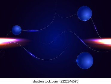 Abstract geometric blue design dynamic modern graphic background vector