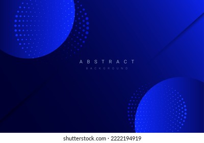 Abstract geometric blue dotted circle design dynamic graphic background
