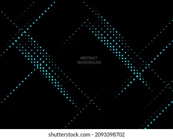 Abstract geometric blue dotted illustration pattern background vector