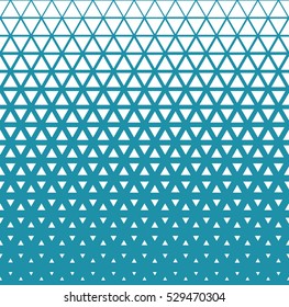 Abstract geometric blue graphic design triangle halftone pattern