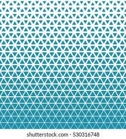 Abstract geometric blue graphic design triangle halftone pattern