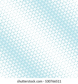 Abstract geometric blue graphic design triangle halftone pattern