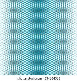 Abstract geometric blue graphic design triangle halftone pattern