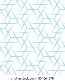 Abstract geometric blue graphic design print sharp hexagon pattern