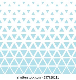 Abstract geometric blue graphic design triangle halftone pattern