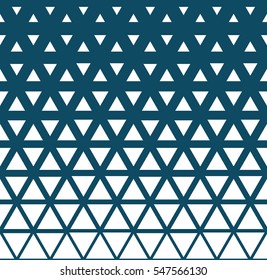 Abstract geometric blue graphic design triangle halftone pattern