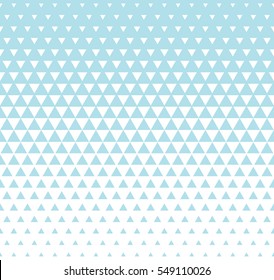 Abstract geometric blue graphic design print triangle halftone pattern