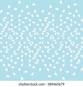 Abstract geometric blue graphic minimal halftone pattern